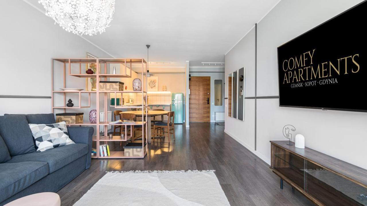 Waterlane W Oknami Na Rzeke - Marina View - Comfy Apartments Danzica Esterno foto