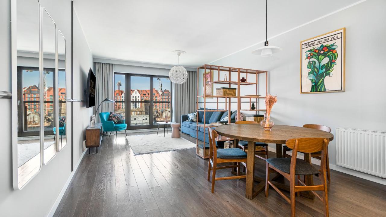 Waterlane W Oknami Na Rzeke - Marina View - Comfy Apartments Danzica Esterno foto